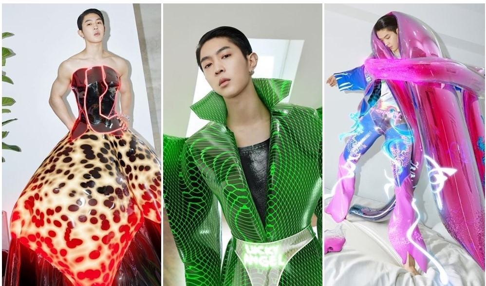 Người mẫu mặc trang phục từ vũ trụ ảo trên tạp chí GQ Trung Quốc