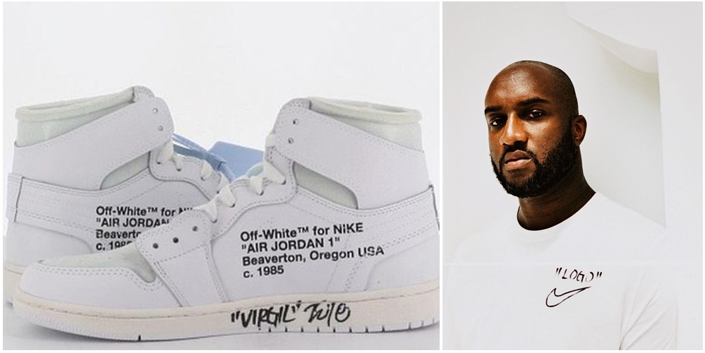 Giày Jordan có chữ ký của Virgil Abloh được đấu giá gần 400 triệu đồng