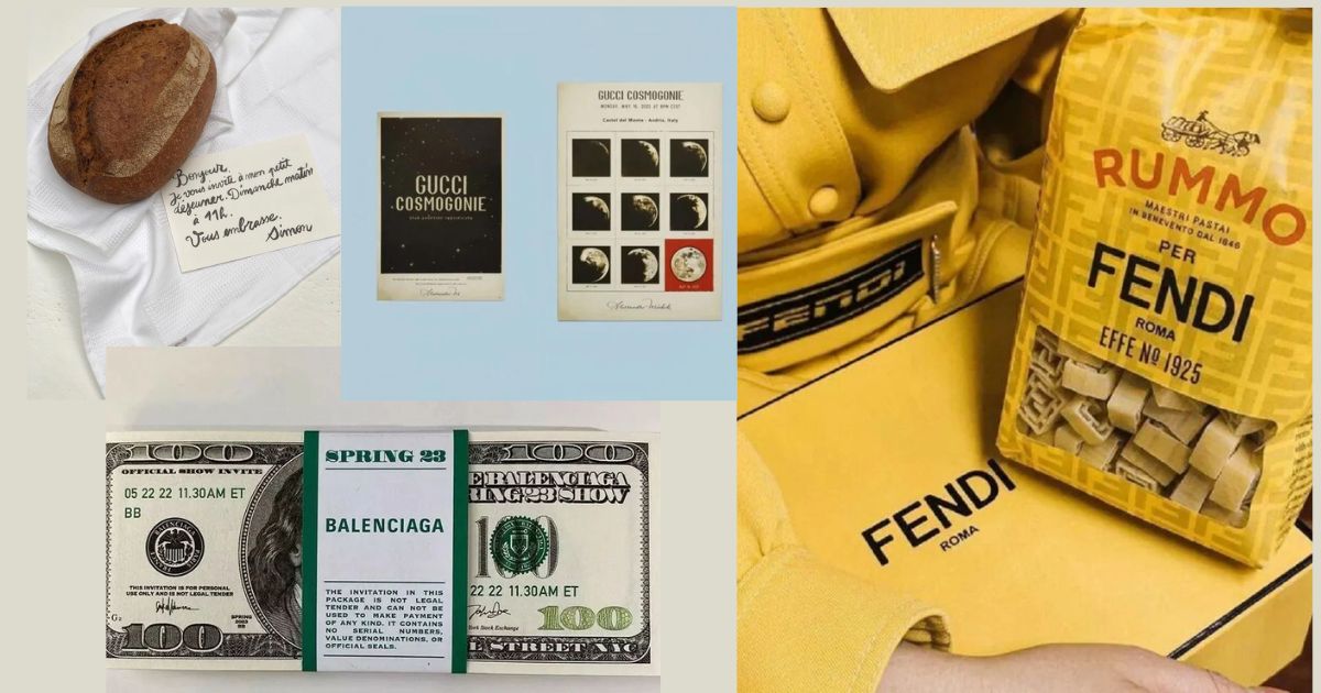 Những tấm thiệp mời dự sự kiện thời trang "ngầu như trái bầu"