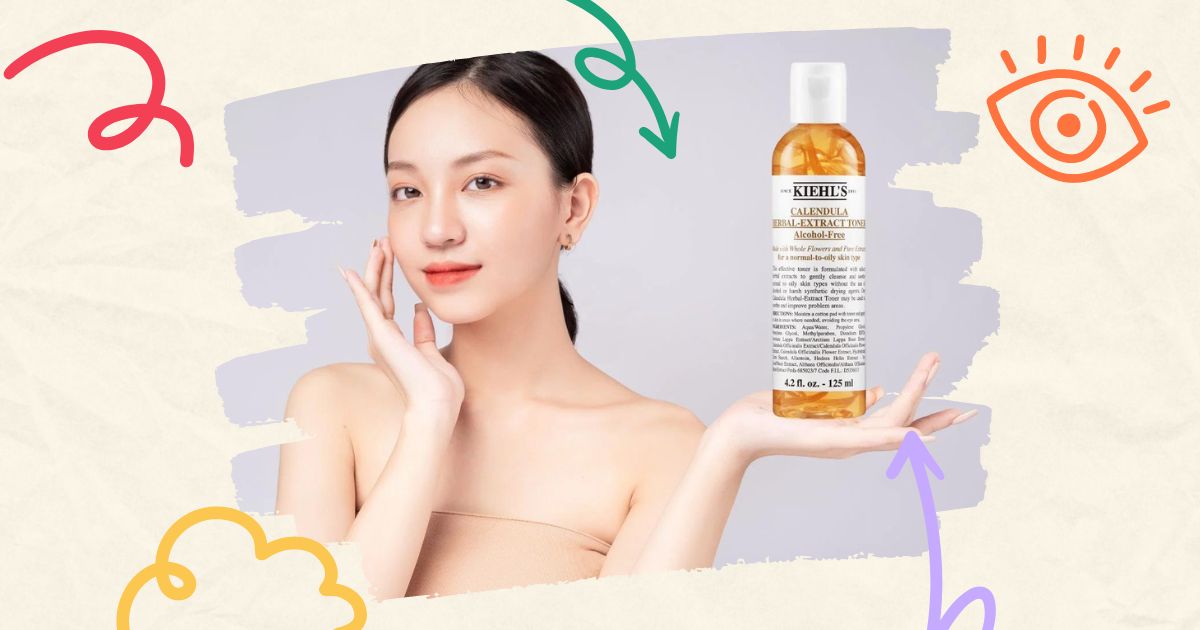Sự thật về toner hoa cúc dành cho da nhạy cảm Kiehl’s Calendula Herbal Extract Toner Alcohol