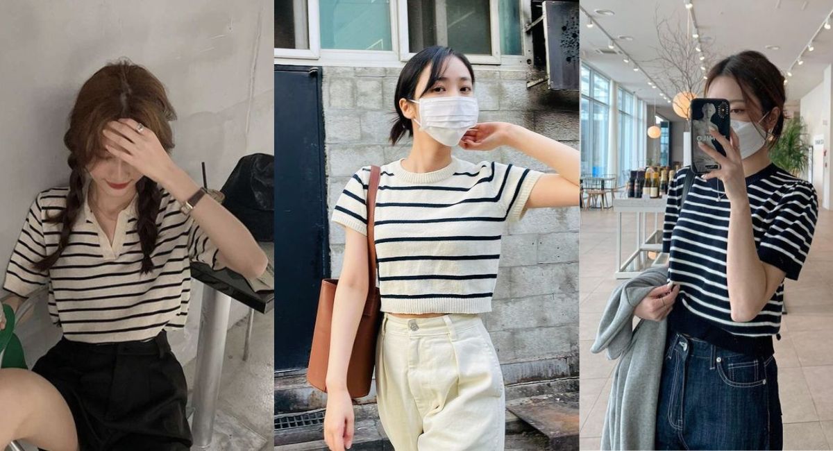 Áo montoghi kẻ sọc: Chiếc áo mùa Thu "chân ái" của hội gái Hàn, diện vào tự động thăng hạng vẻ ngoài