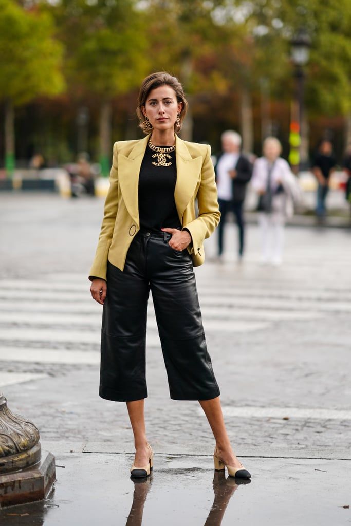 Mặc bermuda vải da sành điệu như fashionista thế giới - Ảnh 8