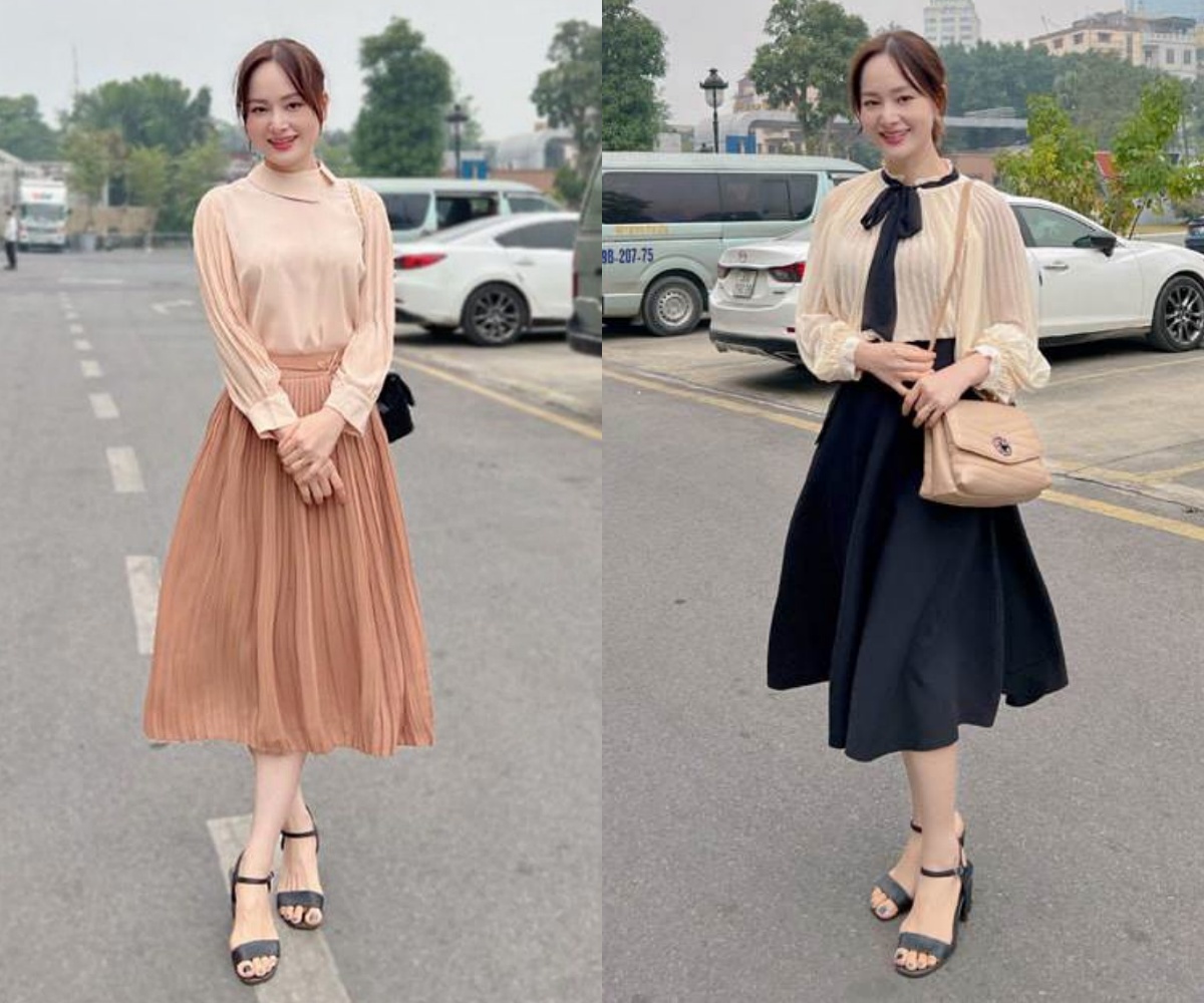 Style trang phục của Lan Phương trong bộ phim cực kỳ hợp khi phối với kiểu giày này.