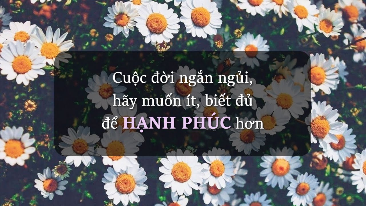 Ước gì có một ngày mình thôi lo lắng, thôi sân si và biết đủ