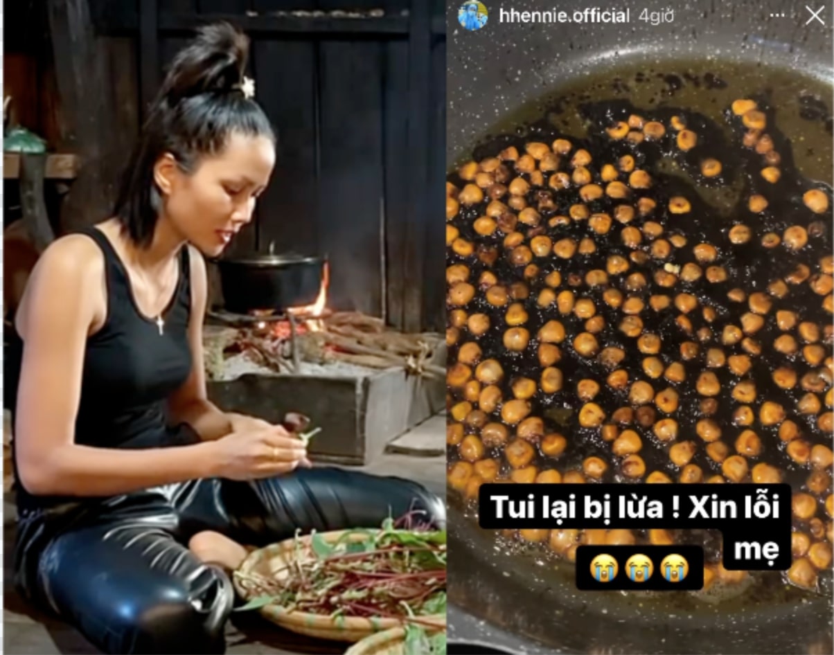 Khi H’Hen Niê vào bếp: Bắp rang bơ 'bắt trend' cũng hoá “bắp rang bóng đêm”