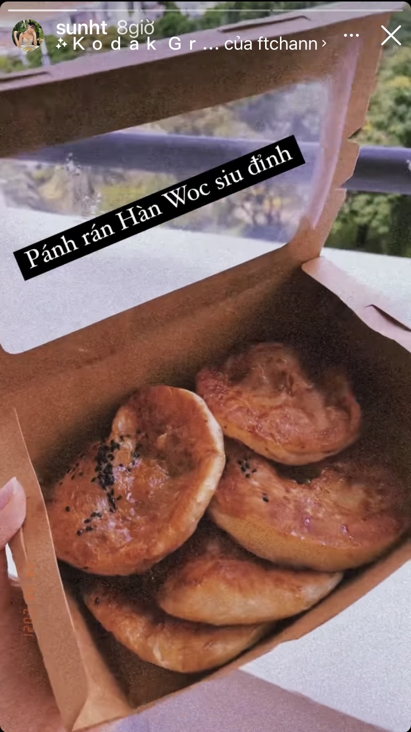 Sun Ht hôm nay khoe trên mạng xã hội những chiếc bánh rán Hàn Quốc vừa đẹp mắt vừa ngon miệng.