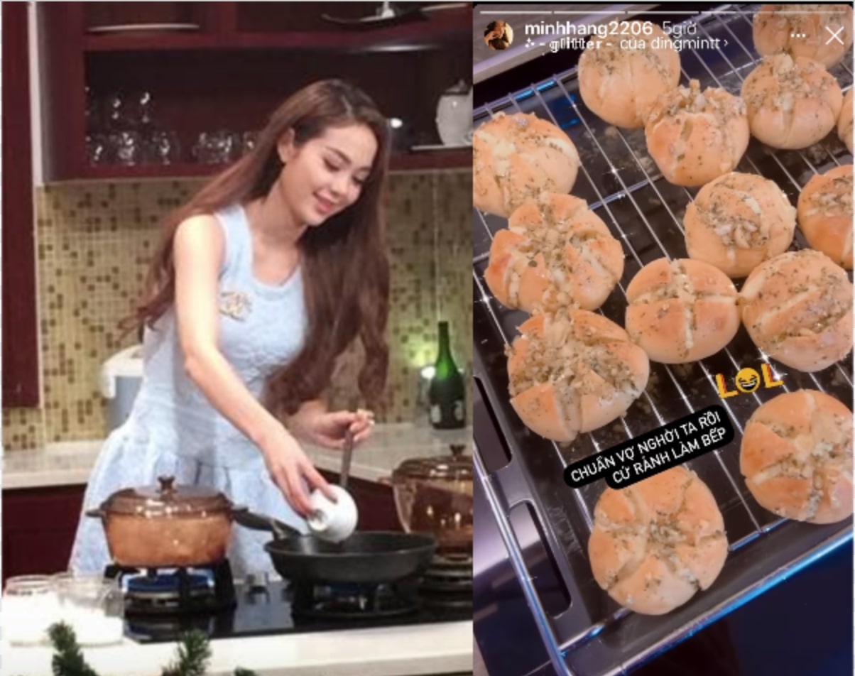 Minh Hằng vào bếp chuẩn “vợ người ta”, Hoàng Dũng làm food tour đồ Nhật