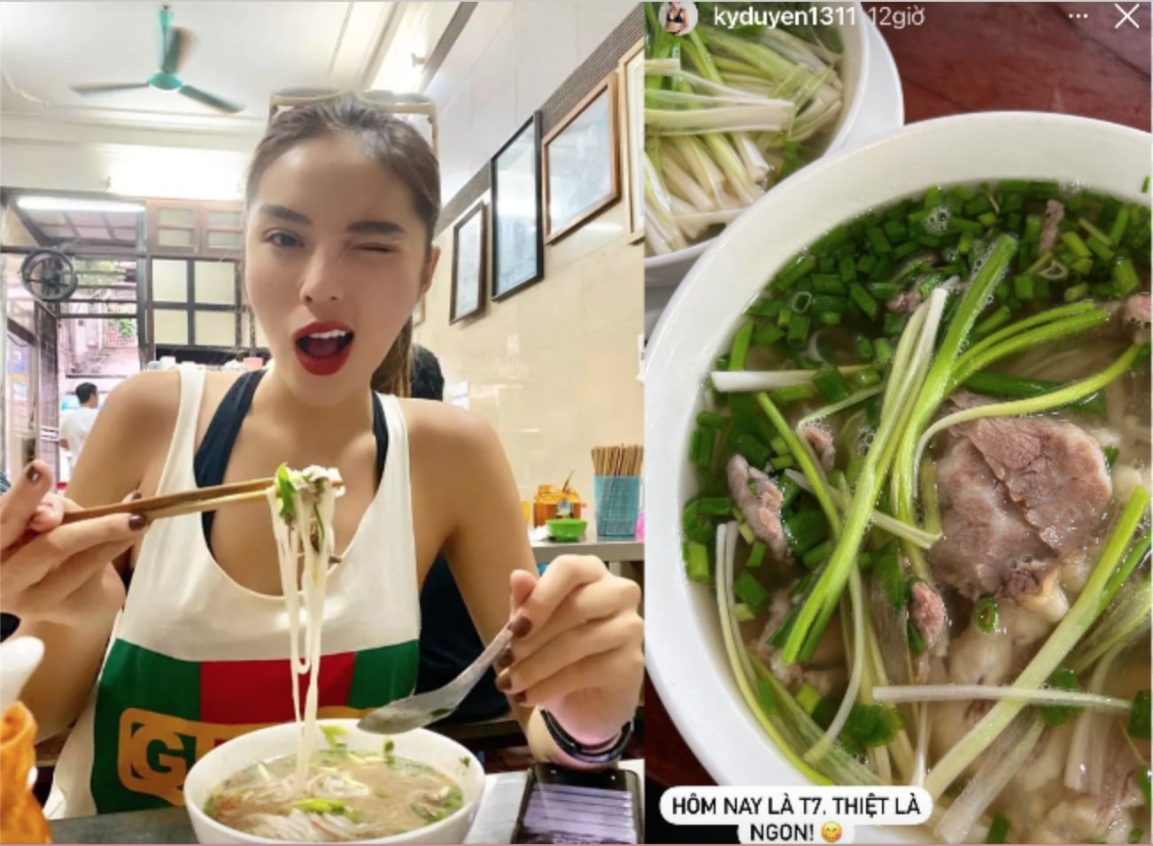 Không hẹn mà gặp, các món nước lên ngôi trong bữa ăn của sao Việt ngày cuối tuần