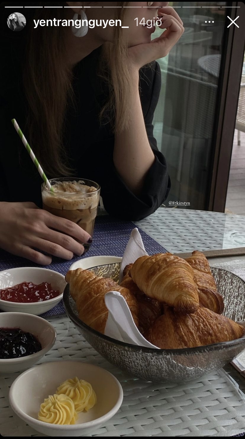 Tuy bắt đầu bữa sáng tại Huế bằng những chiếc bánh croissant...