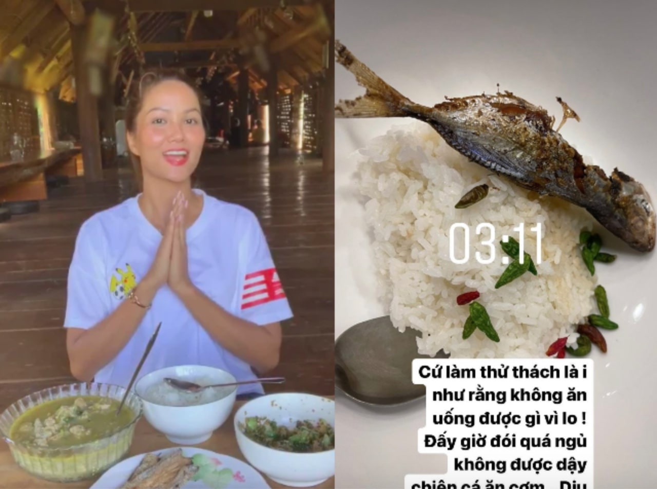 Lo lắng vì thử thách, 3 giờ đêm H'Hen Niê dậy... chiên cá ăn cơm