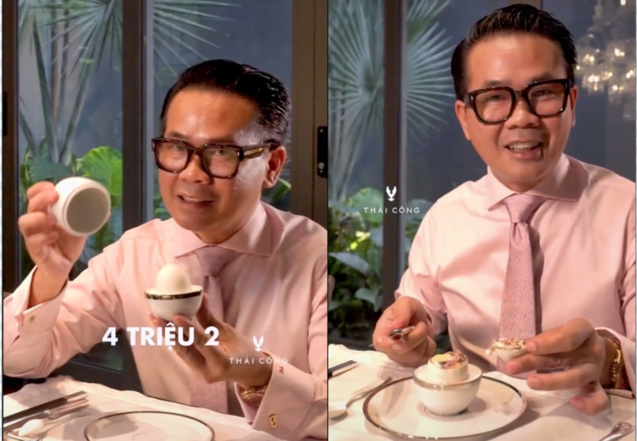 Thái Công hướng dẫn cách ăn trứng vịt lộn sang chảnh nhưng nhận về rổ đá vì chi tiết này!