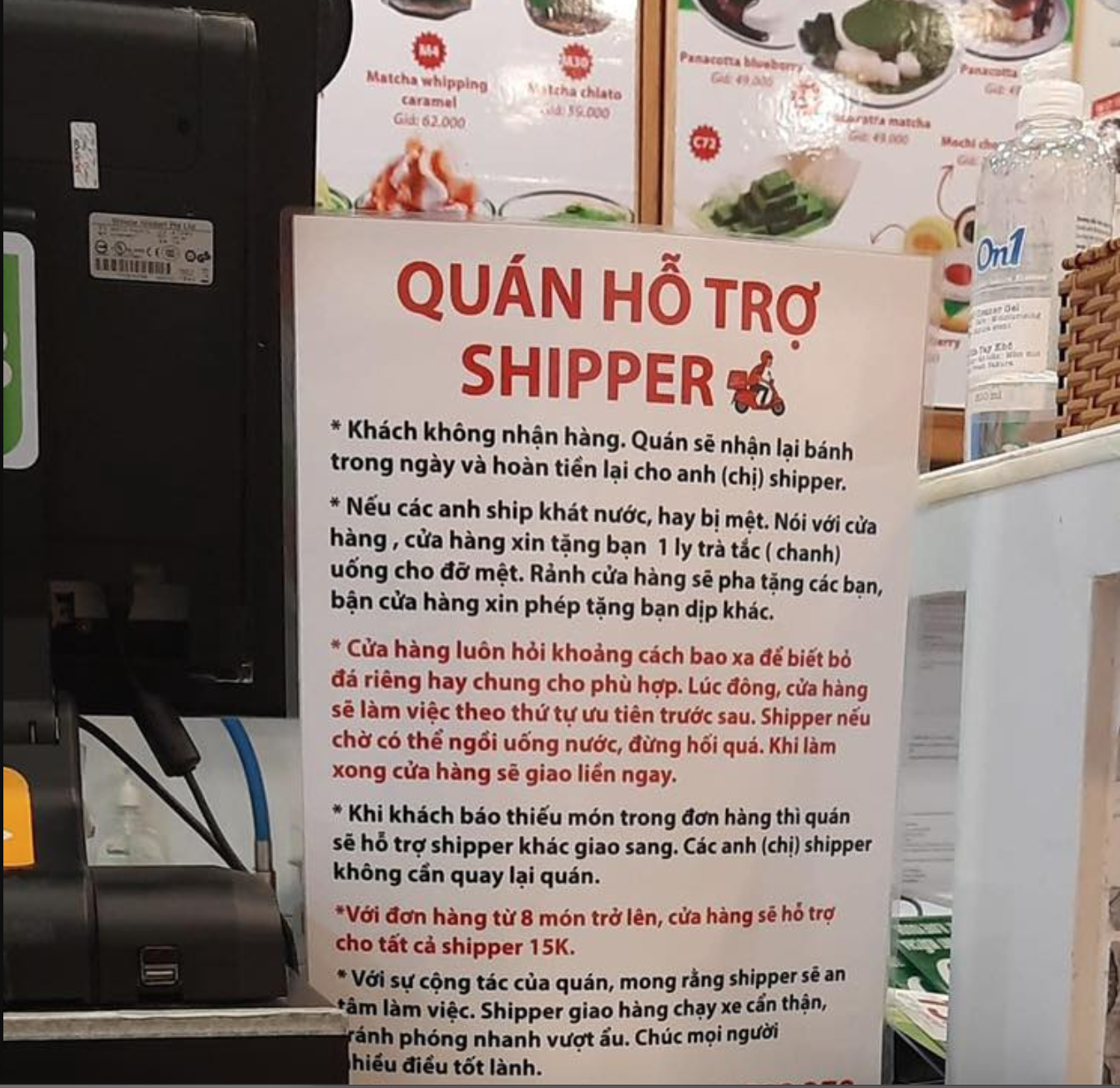 Tuyên bố hoàn tiền cho shipper khi khách không nhận đơn, netizen tìm tên quán để đến ủng hộ - Ảnh 1