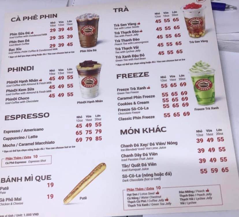 Highlands Coffee thông báo điều chỉnh giá menu đồ uống từ 6 đến 10 ngàn mỗi loại - Ảnh 1