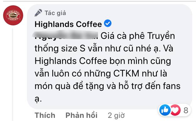 Highlands Coffee thông báo điều chỉnh giá menu đồ uống từ 6 đến 10 ngàn mỗi loại - Ảnh 4