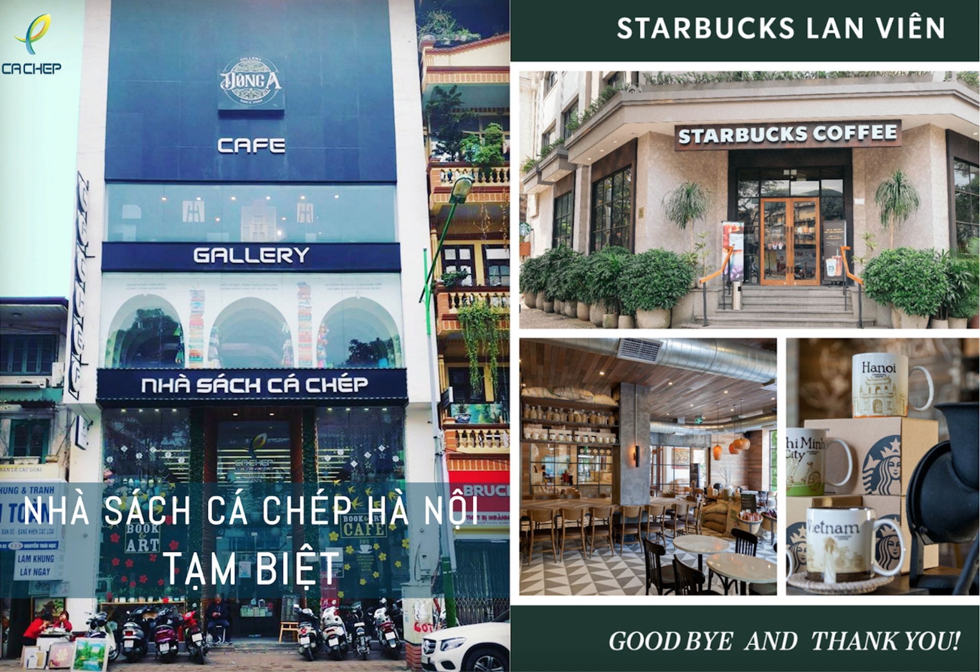 Sau Starbucks Lan Viên, Nhà sách Cá Chép đưa ra thông báo ngừng hoạt động cửa hàng tại Hà Nội