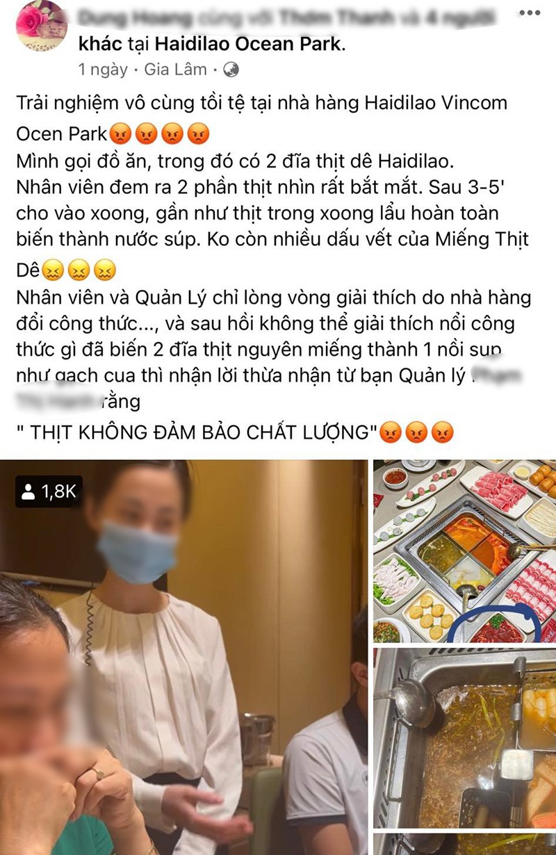 Chuỗi lẩu “quốc dân” Haidilao bị khách tố “gọi 2 đĩa thịt dê mà nhận lại 1 nồi nước súp” - Ảnh 1
