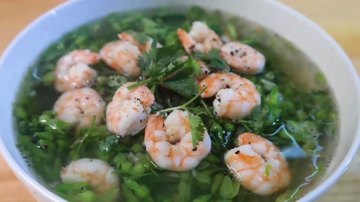 Cách làm canh hoa thiên lý nấu tôm, chỉ 15 phút là có món canh ngọt thanh, bổ dưỡng - Ảnh 1