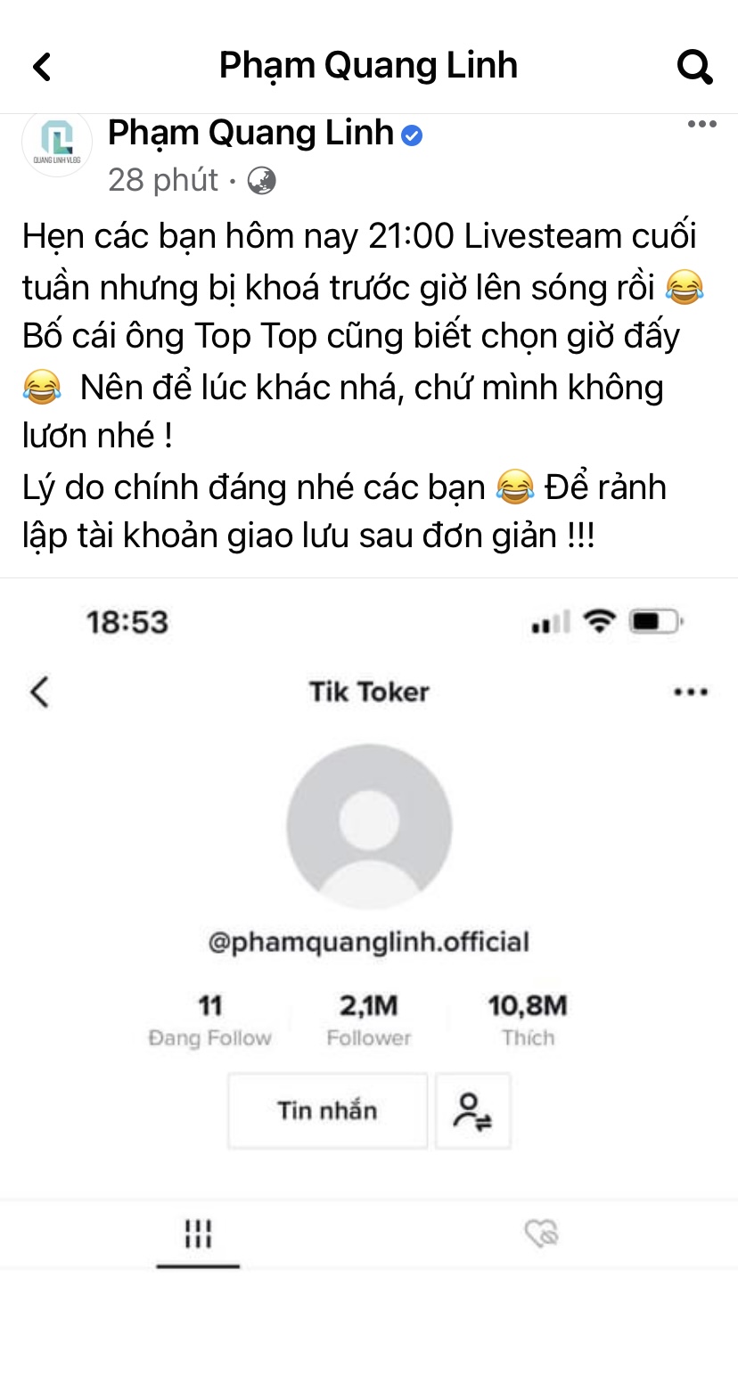 Vừa xin lỗi fan vì lỡ hẹn livestream TikTok, Quang Linh Vlogs lập tức lên bài thanh mình độ “lươn” - Ảnh 3