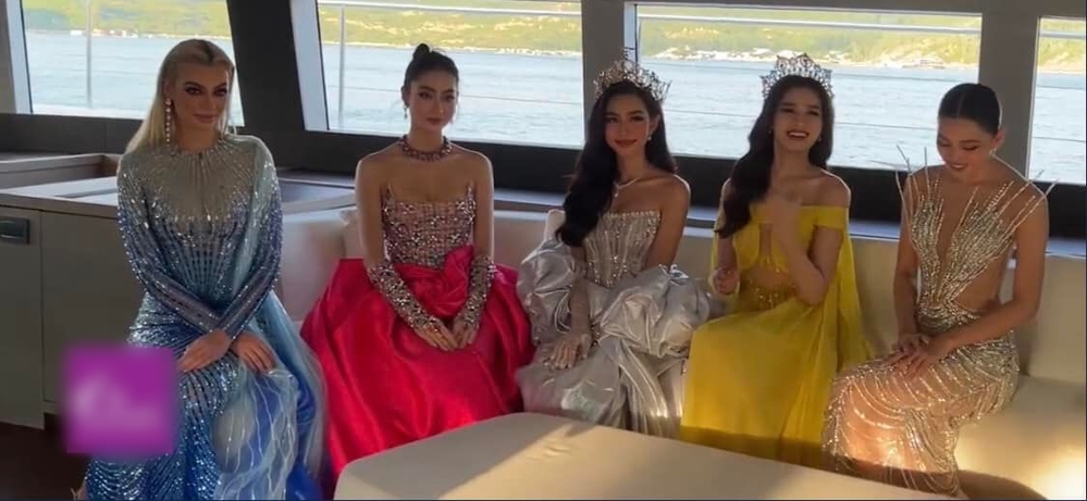 Đỗ Thị Hà bị chê “lạc quẻ” khi diện lại đầm dạ hội của Lương Thuỳ Linh tại Miss World Vietnam 2022 - Ảnh 1