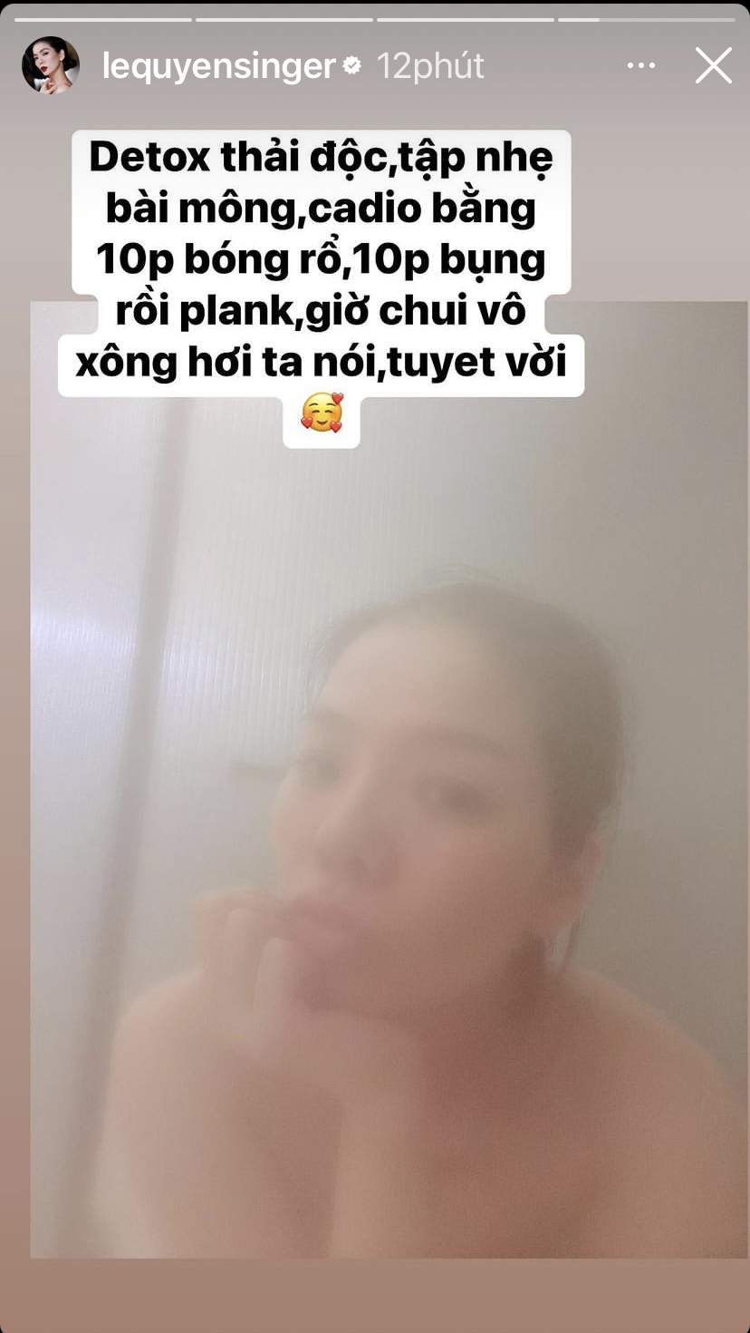 Vừa tự chê bản thân lười, Lệ Quyên lập tức lấy lại phong độ bằng các bài tập tại nhà - Ảnh 2