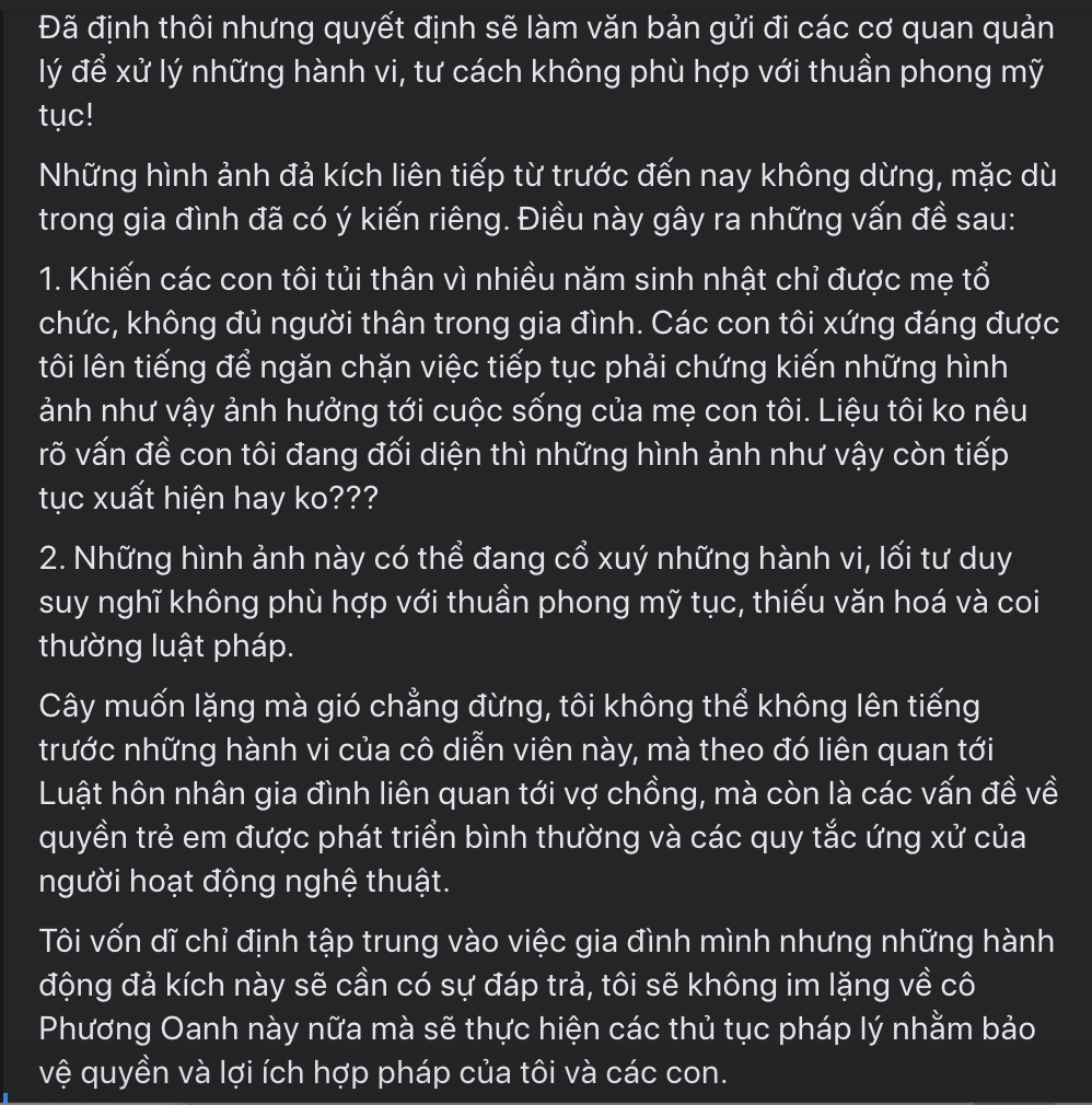 Vợ Shark Bình liên tục chỉnh sửa dòng trạng thái để “dằn mặt” chồng và Phương Oanh - Ảnh 4