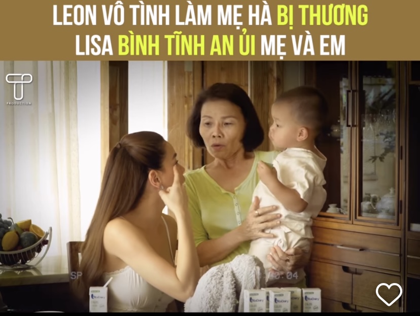 Cậu Ú Leon nghịch ngợm khiến mẹ Hà Hồ bị thương khi quay quảng cáo chung - Ảnh 2