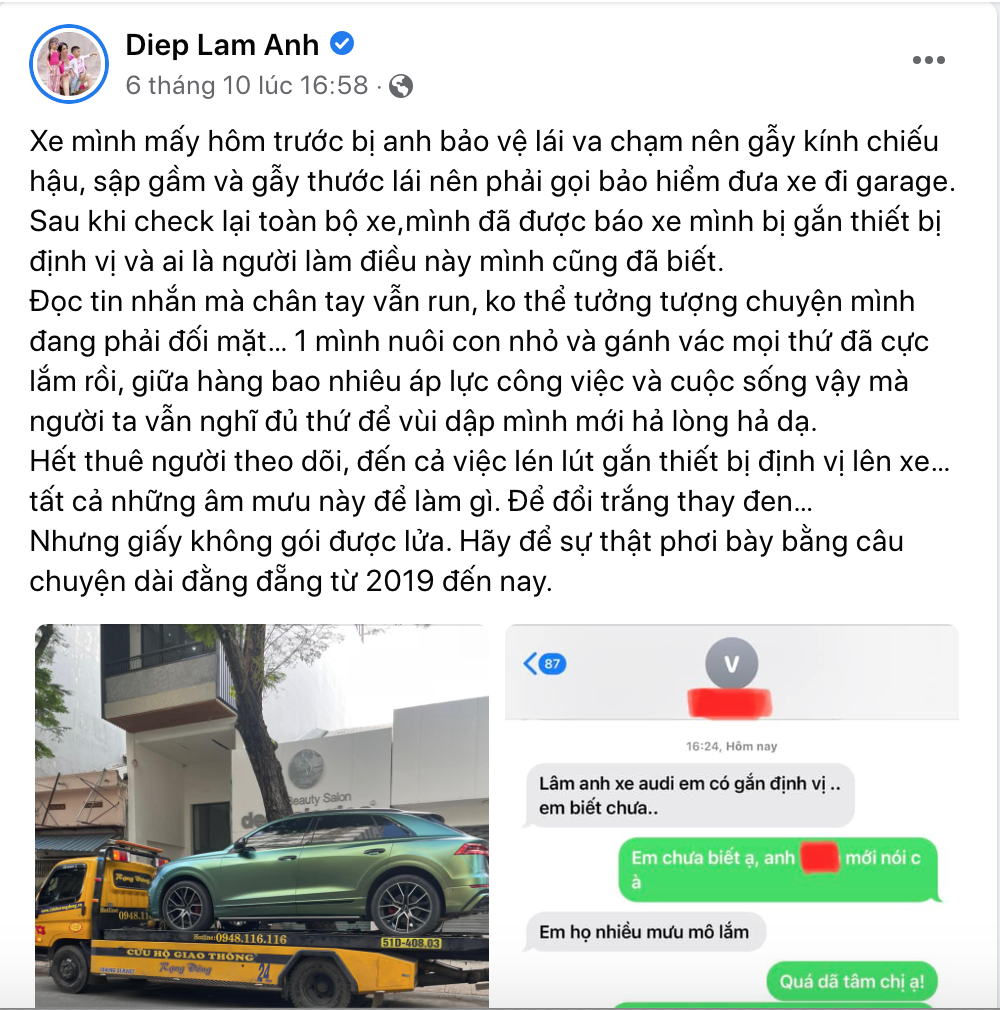 Diệp Lâm Anh tiếp tục gặp chuyện không hay sau khi bị gắn định vị vào xe - Ảnh 4