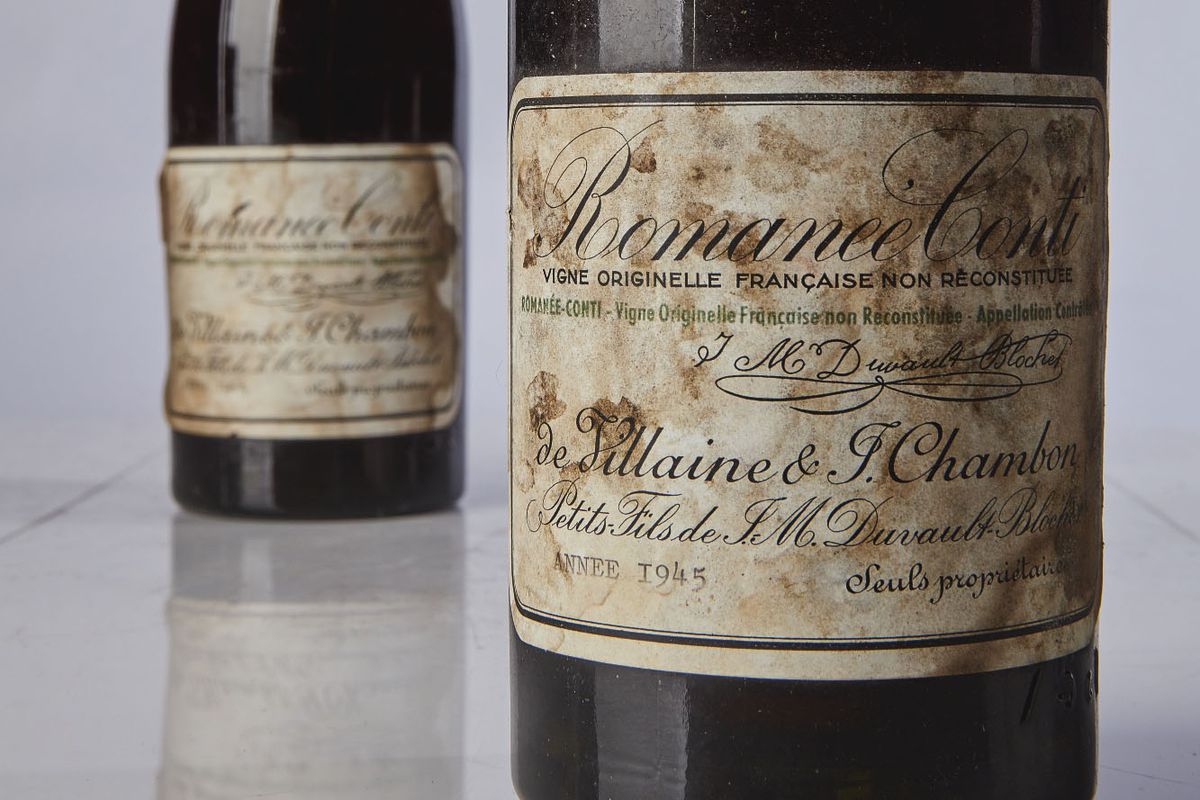Romanee Conti 1945 là một trong những chai rượu vang đắt nhất thế giới