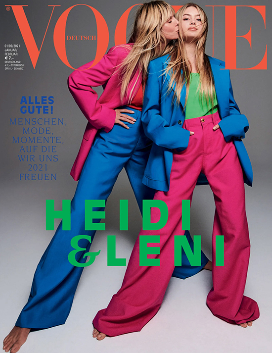 Con gái Heidi Klum 16 tuổi lần đầu xuất hiện trên bìa Tạp chí Vogue cùng mẹ là siêu mẫu.