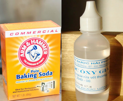 Hydrogen peroxide và Baking soda có thể trị mụn.