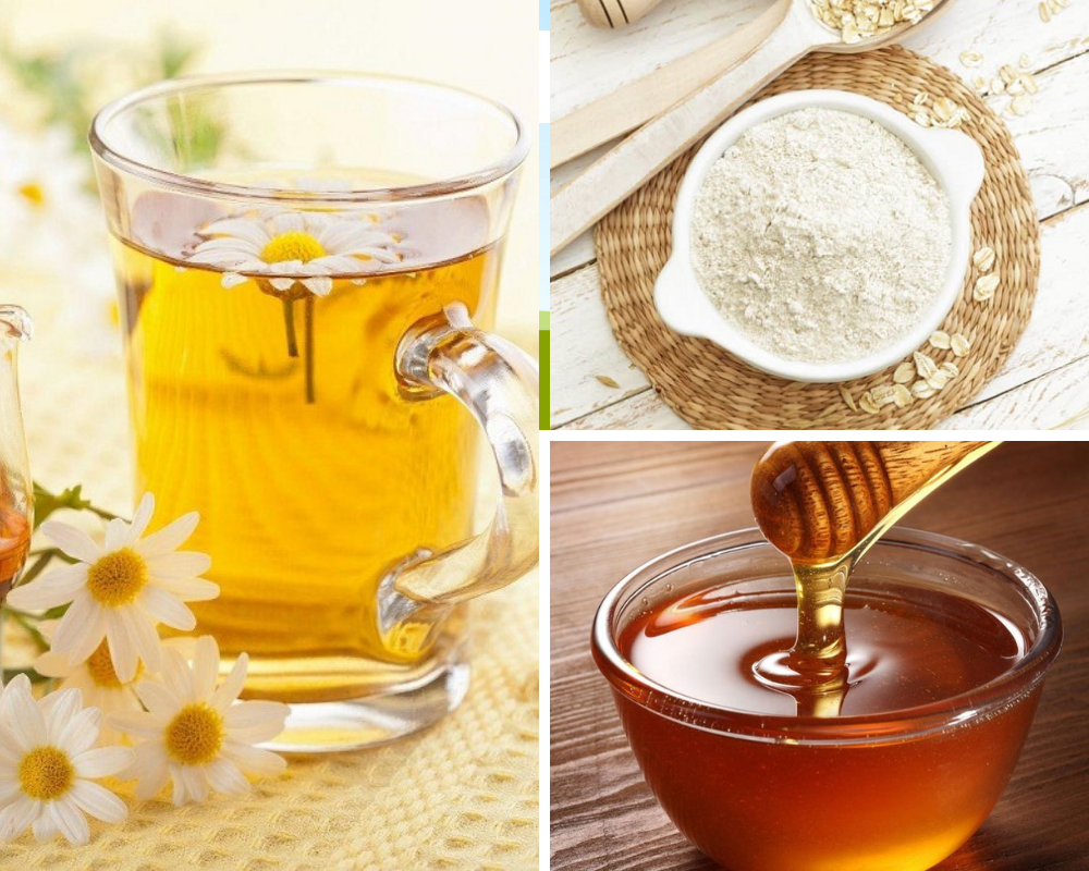 Công thức mặt nạ hoa cúc này giúp da sạch thoáng, sáng mịn.