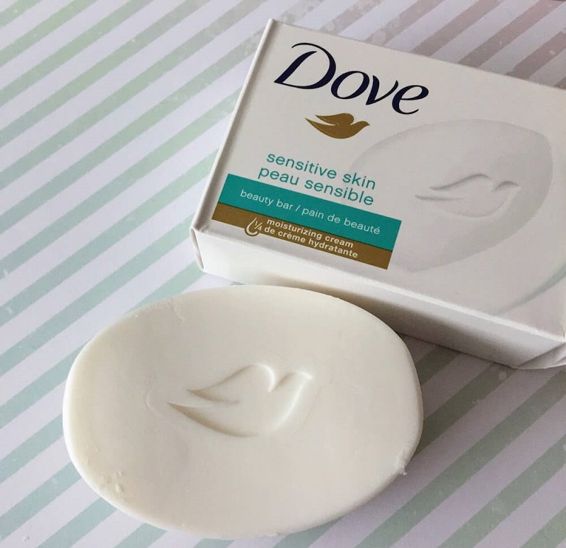 Dove Sensitive Skin Beauty Bar.