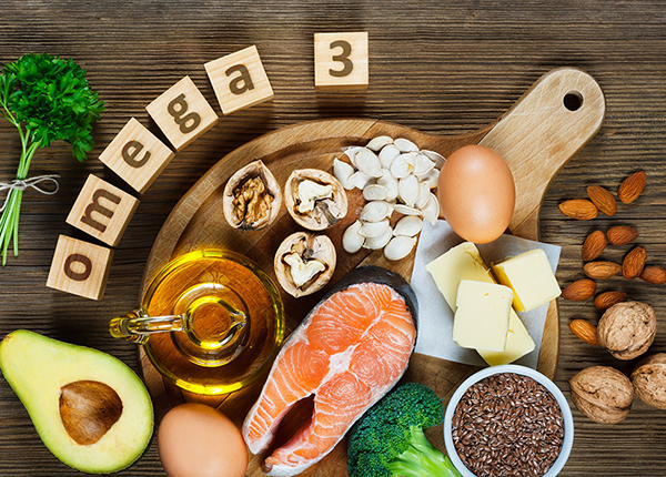 Cách trị mụn nội tiết tố bằng thực phẩm chứa omega 3.