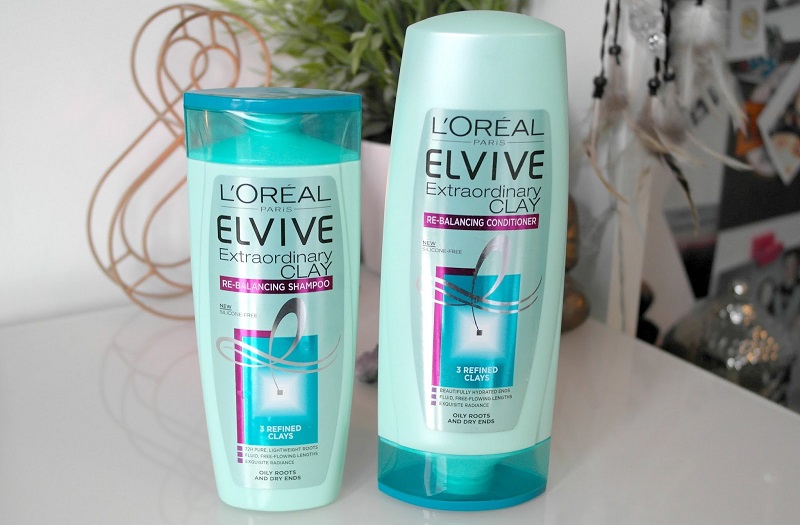Dầu gội dành cho da dầu L'Oréal Paris Elvive Extraordinary Clay Shampoo.