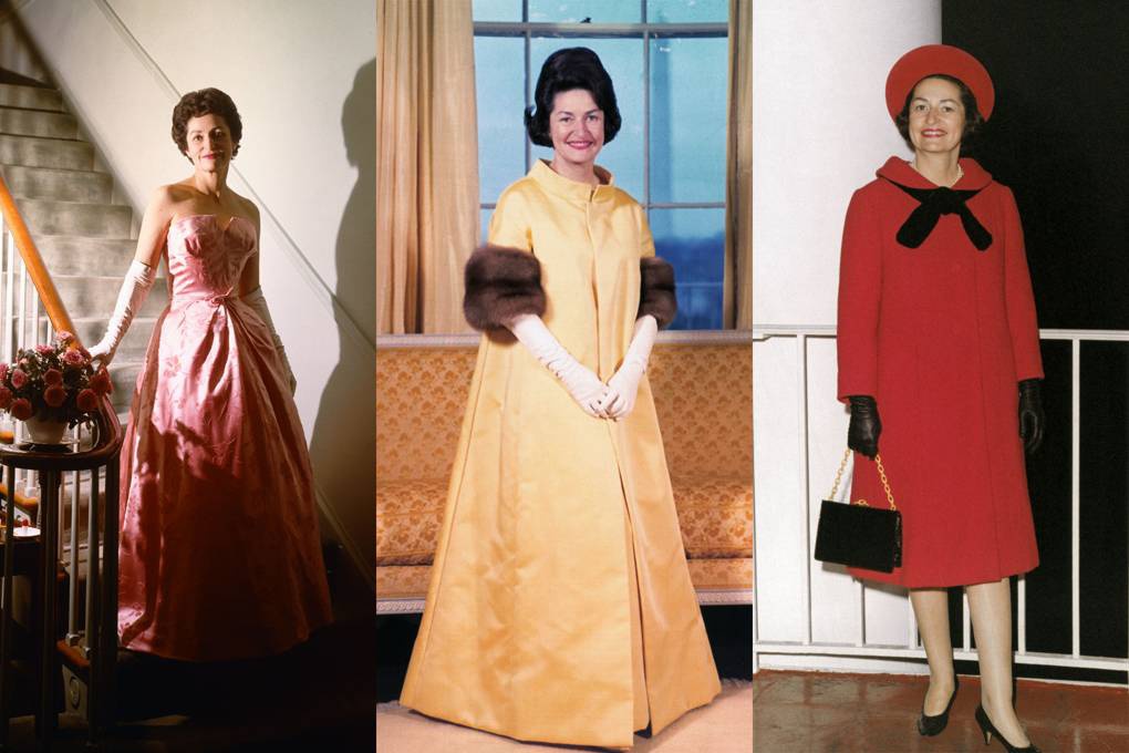 Lady Bird Johnson là đệ nhất phu nhân sau thời Jacqueline. Gu thời trang của bà thiên về những bộ váy mang tông màu nhã nhặn. Kiểu tóc bồng bềnh và chuỗi vòng ngọc trai cũng là dấu hiệu đặc trưng trong phong cách thời trang của bà