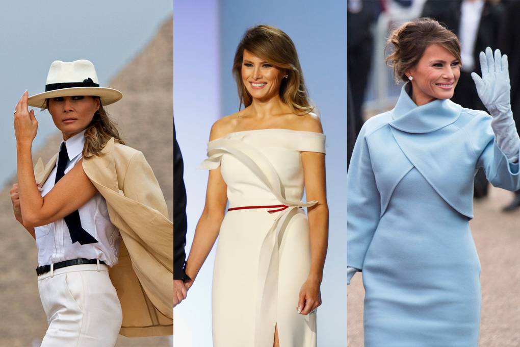 Từng là cựu người mẫu nên bà Melania có gu thời trang miễn chê. Trang phục trong tủ đồ của bà đa số đều đến từ những thương hiệu cao cấp như Dolce&Gabbana, Chanel và Gucci. Mặc cho những lời chê bai dè bỉu về việc vung tiền quá mức nhưng không thể phủ nhận rằng gu thời trang của bà Melania luôn khiến công chúng trầm trồ