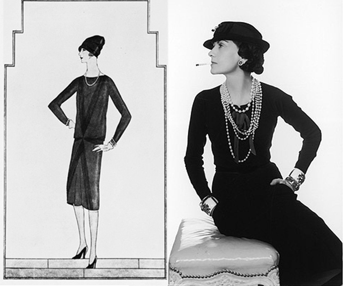 Coco Chanel là người khai sinh ra chiếc váy đen huyền thoại