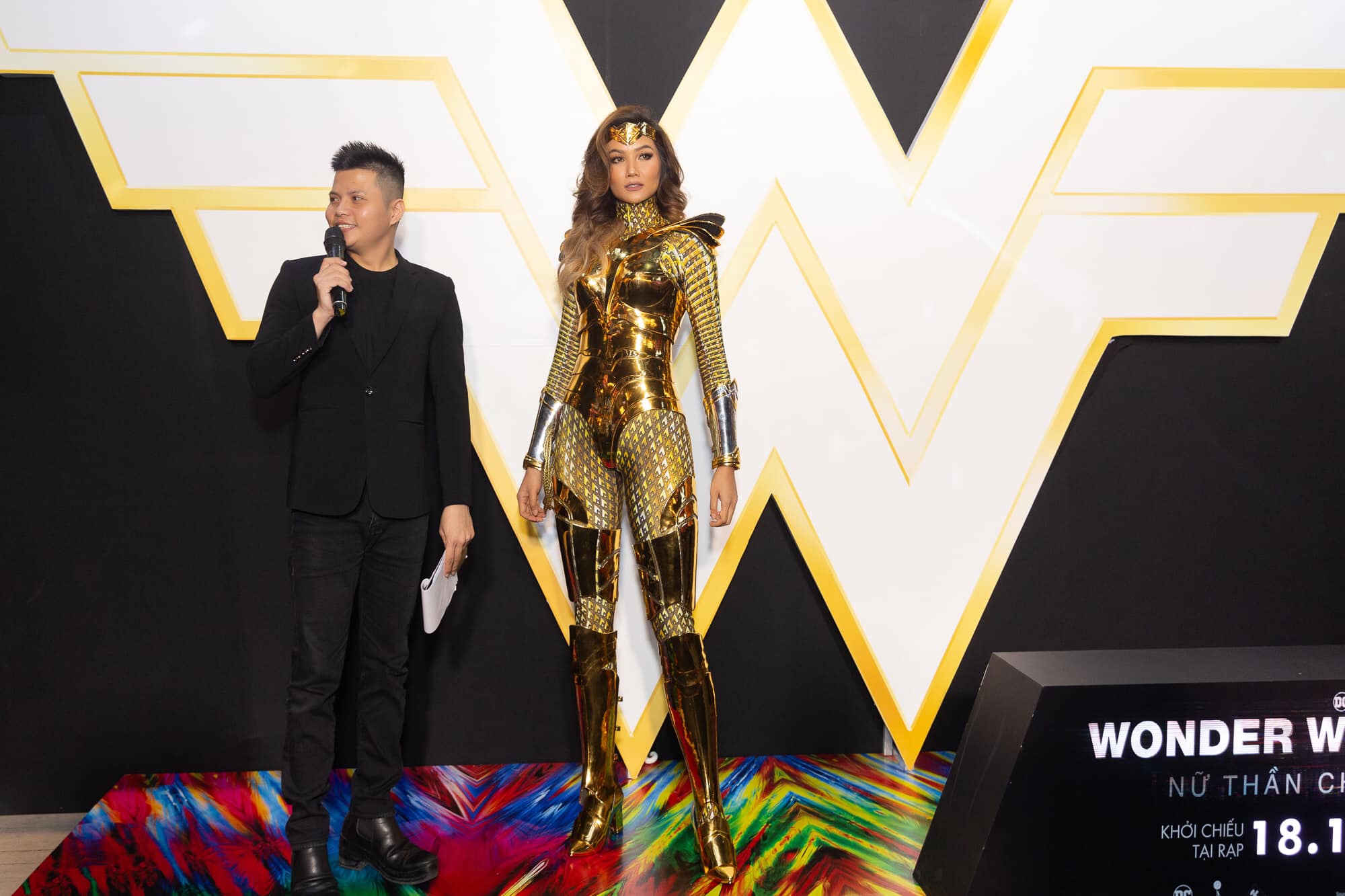 H'Hen Niê hóa chiến binh Amazon trong đêm công chiếu "Wonder Woman 1984" 