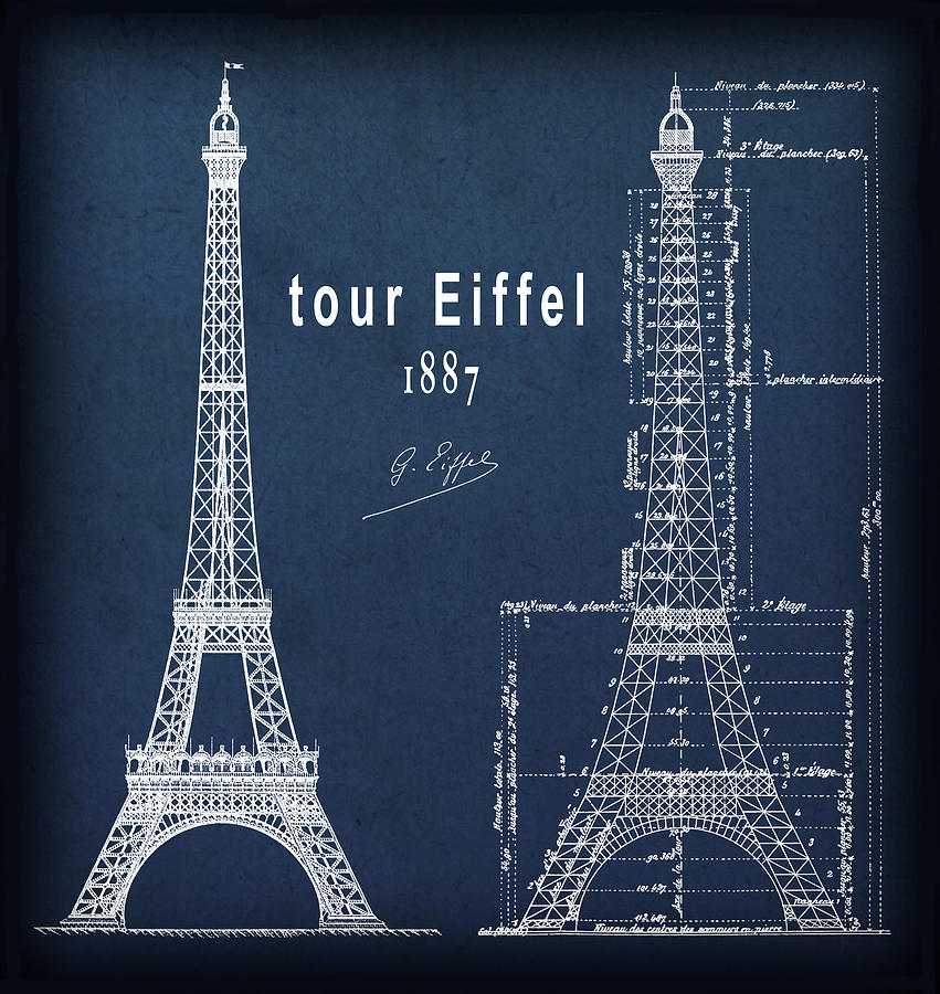 Tháp Eiffel được lên kế hoạch vào năm 1887 và hoàn thành vào năm 1889