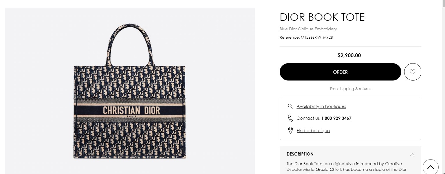 Chiếc IT Bag Dior Book Tote