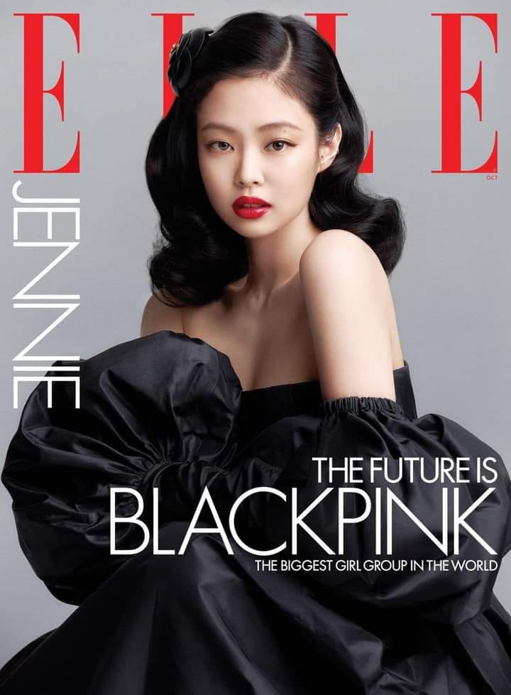 Vẫn là Jennie, không cần quá background cầu kỳ đằng sau, cô nàng vẫn tỏa sáng trên bìa tạp chí Elle