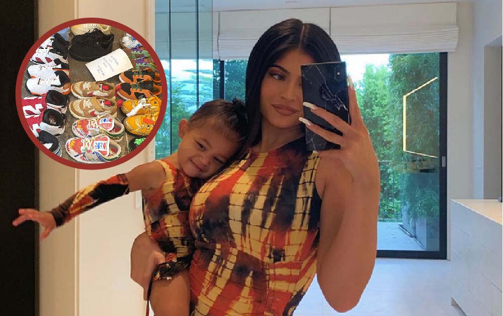 Sinh ra đã ngậm thìa vàng như con gái Kylie Jenner, mới tập đi đã có tủ giày 70 triệu 
