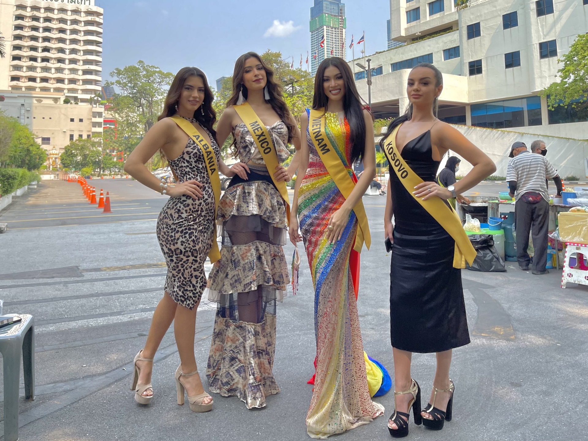 Ngọc Thảo trong chuỗi hoạt động đầu tiên tại Miss Grand International 2020.