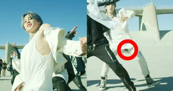 Trong một lần quay MV On, Jimin (BTS) đã thủng làm thủng ngay đũng quần.