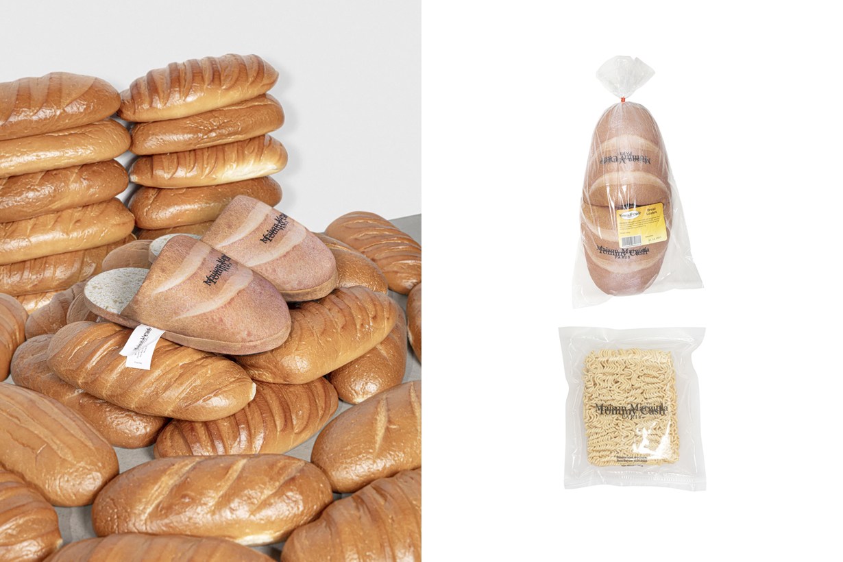 Bên cạnh mì gói thì Maison Margiela còn bán thêm cả đôi dép đi trong nhà giống hệt cặp bành mì baguette