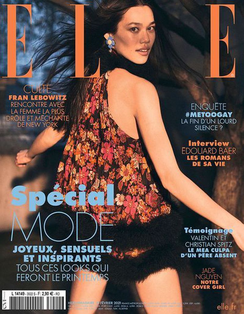 Jade Nguyễn từng trở thành gương mặt trang bìa cho tạp chí Elle Pháp số tháng 2/2021.