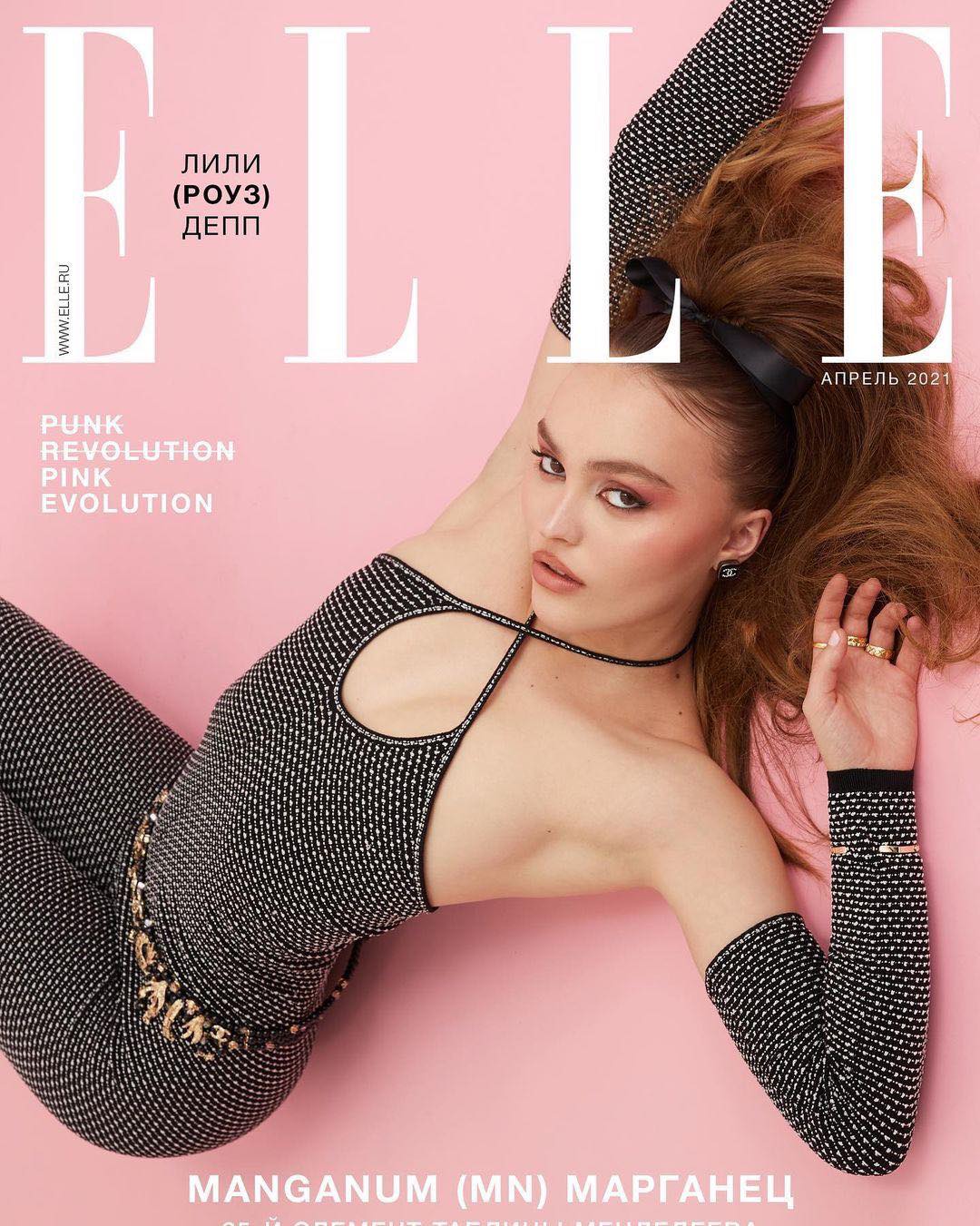 Lily-Rose Depp trở thành gương mặt trang bìa số tháng 4 của tạp chí Elle Nga