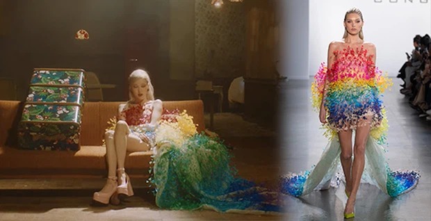 Rosé lại diện một thiết kế trừ Công Trí trong MV solo thứ 2 mang tên GONE