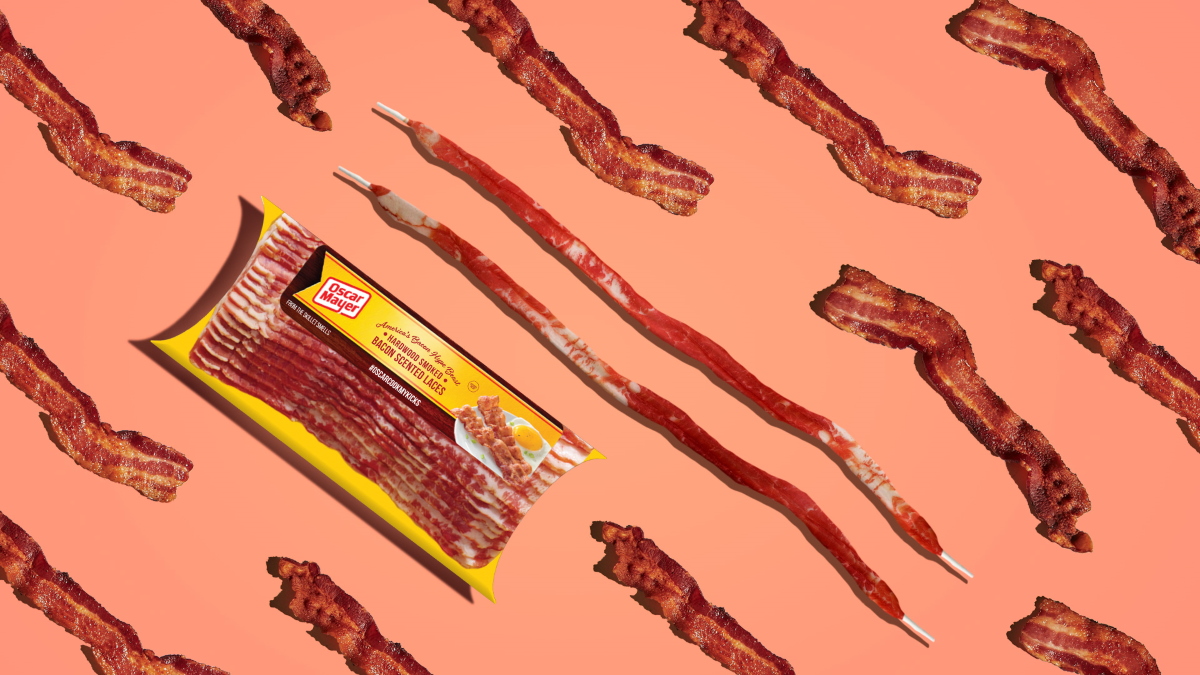 Dây giày Nike Air Max 90 Bacon thơm mùi thịt xông khói