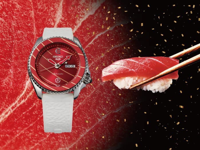 Chiếc đồng hồ Seiko được lấy cảm hứng từ một miếng sushi cá ngừ béo ngậy, tươi rói